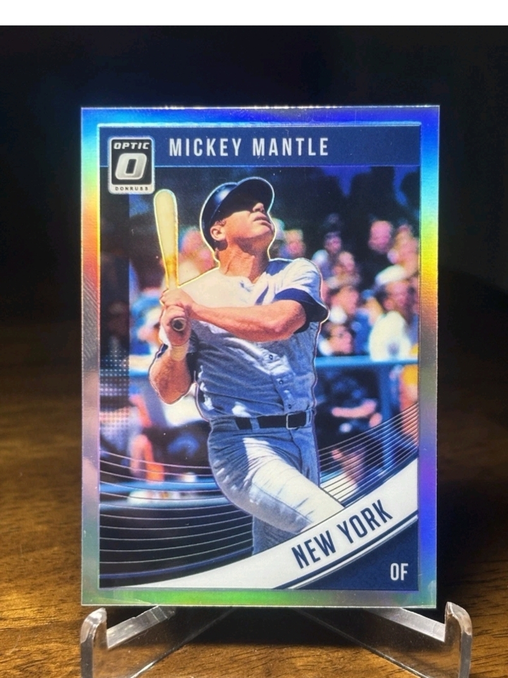 Mickey Mantle Optic 2018 Silver Holo Refractor Prizm New York Yankees HOF